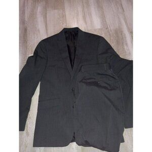 Boys kenneth cole reaction Gray Black Pinstripe dress pants jacket Suit 33x30